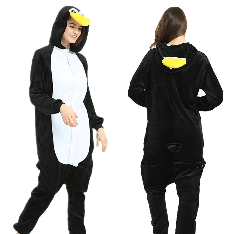 

Dropship Adult High Quality Black Penguin Kigurumi Onesies Sleepwear Animal Anime Cartoon Pajamas Cosplay Costumes