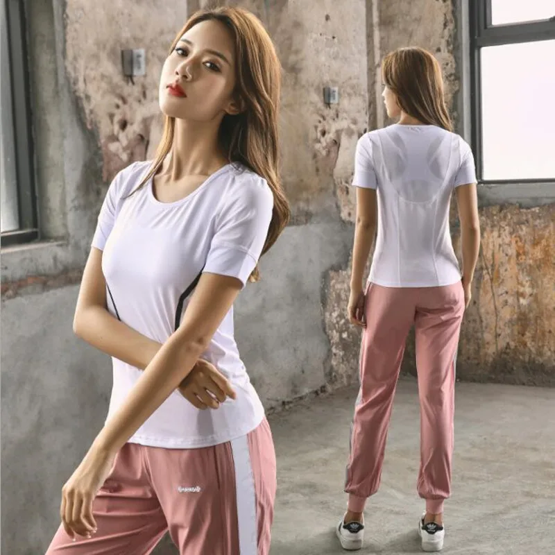 

New women's yoga set gym clothing Sports suit Running Fitness Quick drying Workout Jogging 2 pcs tracksuit for women
