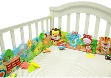 Buy Baby bed Mobile Cloth Book Crib Bed Around Soft Plush Early Educational Cot Book Toys animal baby bed toy Free Shipping