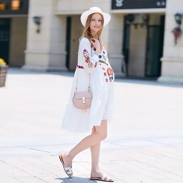Bohemian Pregnancy Dress