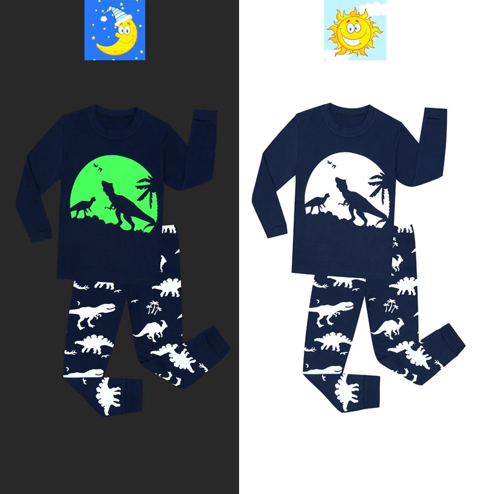 

2019 New Kids Pajamas Set Cartoon Cars Airplane Cotton Pyjamas Tops+Pants 2 Pieces Children Pjs Clothing set 1-8 Years