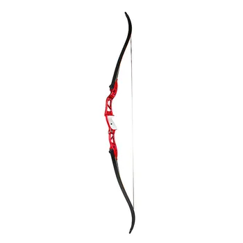 

1 Pcs 66 Inch Recurve Bow 24lbs 26lbs String Aluminum Alloy Handle Riser Longbow Hunting Tool For Entertainment Practice
