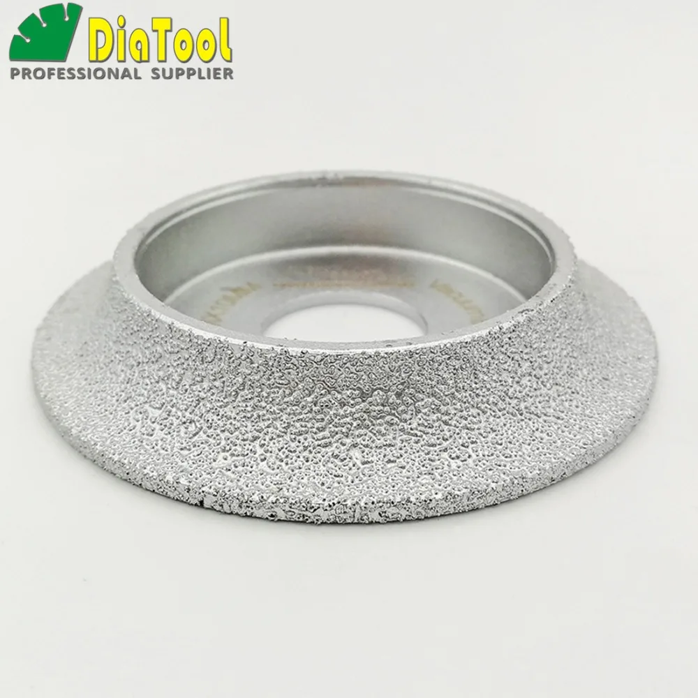 

75mmx10MM Vacuum Brazed Diamond grinding wheel Demi-bullnose edge profile