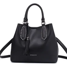 Miyaco платье женские кожаные сумки известных брендов Женская сумка через плечо сумка с верхней ручкой сумки черные