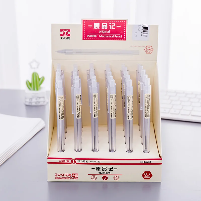 Muji ручки милые прозрачные механические пластиковые карандаши 0,5/0,7 мм автоматические карандаши для письма Kawaii карандаш корейские канцелярские принадлежности