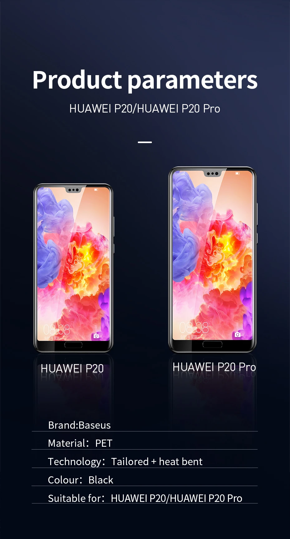 Baseus 2 шт Защита экрана для huawei P30 P20 Pro закаленное стекло Гидрогелевая пленка защитная пленка для переднего стекла для huawei P30Pro