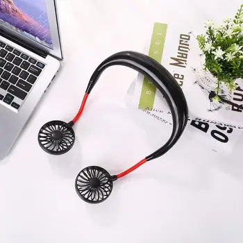 

USB Rechargeable Neckband Fan Wearable Portable Mini Cooling Fan Personal Summer Neck Cooler Smart Home Accessories