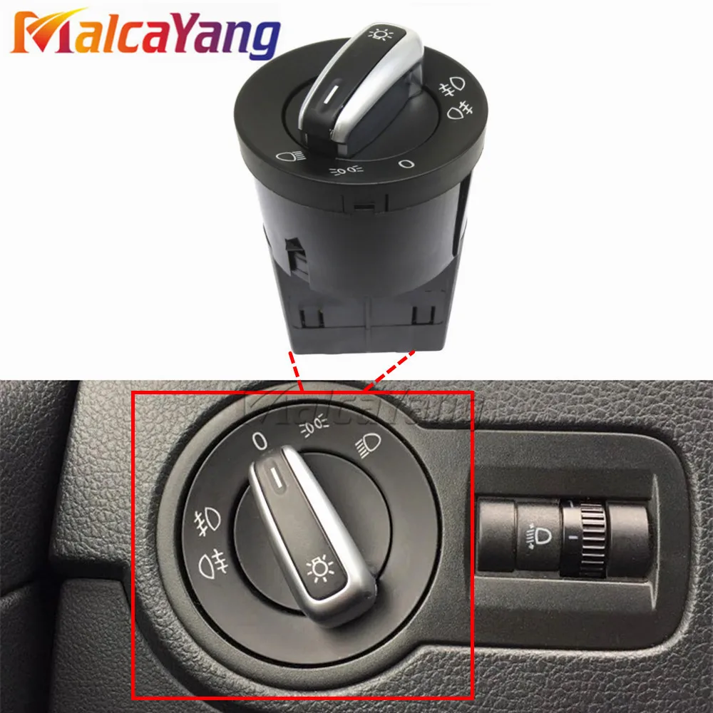 

3B0 941 531 3BD941531 15 Chrome Headlight Switch For V-W Passat B5 B5.5 Golf Bora MK4 New Beetle SHARAN Polo Seat Alhambra