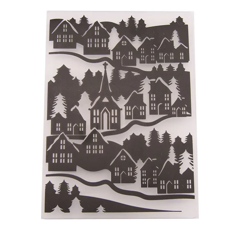 Vyutxa лесной дом пластиковые папки для тиснения бумага для скрапбукинга ремесло/Декор с помощью открыток
