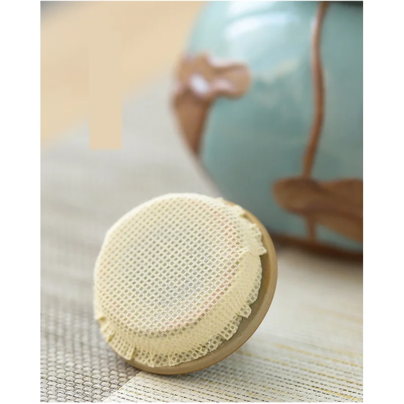 Винтажный тыквенный Тип чай Caddies мини Керамическая Емкость коробки чай лотоса контейнер керамический Органайзер Домашний Чайный домик обеденный чай может