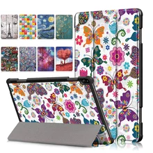 Тонкий магнитный складной чехол с бабочками и цветами для lenovo Tab P10 TB-X705F TB-X705L, умный чехол для lenovo Tab P10, чехол