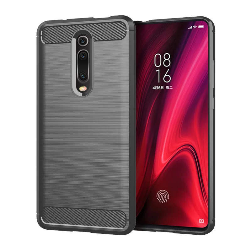 Защитный корпус для телефона рукав Xiaomi Red Mi K20/MI 9T матовый углеродное волокно