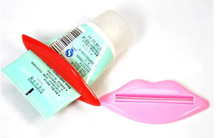 2 шт./лот устройство для выдавливания красных губ для выдавливания зубной пасты также для лосьонов и косметики Избегайте траты H291