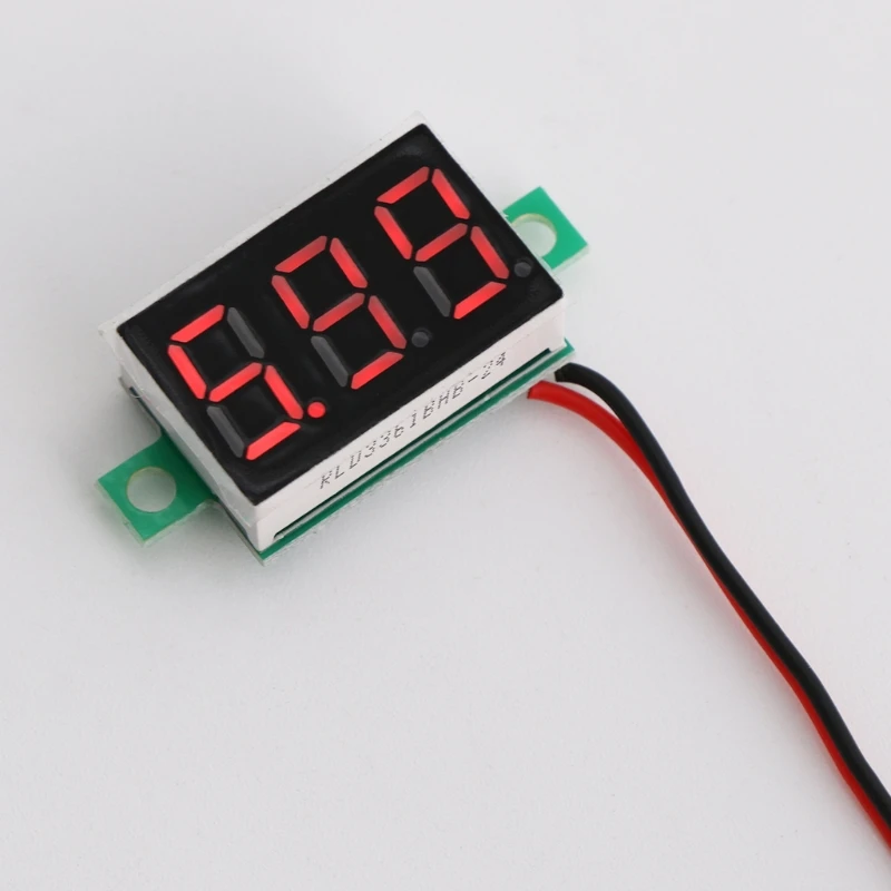 Mini Digital Voltmeter 0.36" 2wires Dc 2.532v Led Volt Meter Voltage