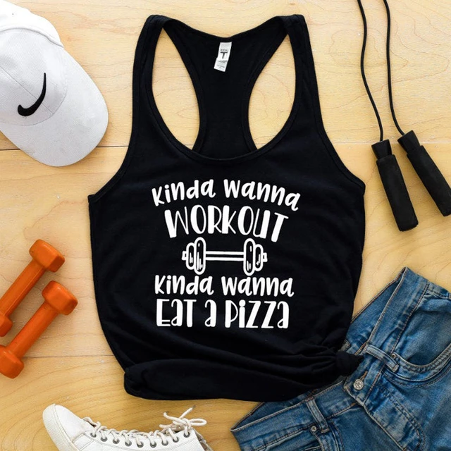 Funny Tank Tops Women Summer, Workout Tanks Women Funny, Pizza Women Life