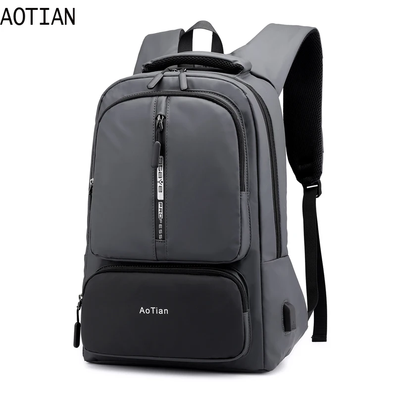 

AOTIAN Business Backpack Travel USB 17 Inch Laptop Backpack Men School Bookbag Bag Office Male Nylon oxford Daypacks Mochila