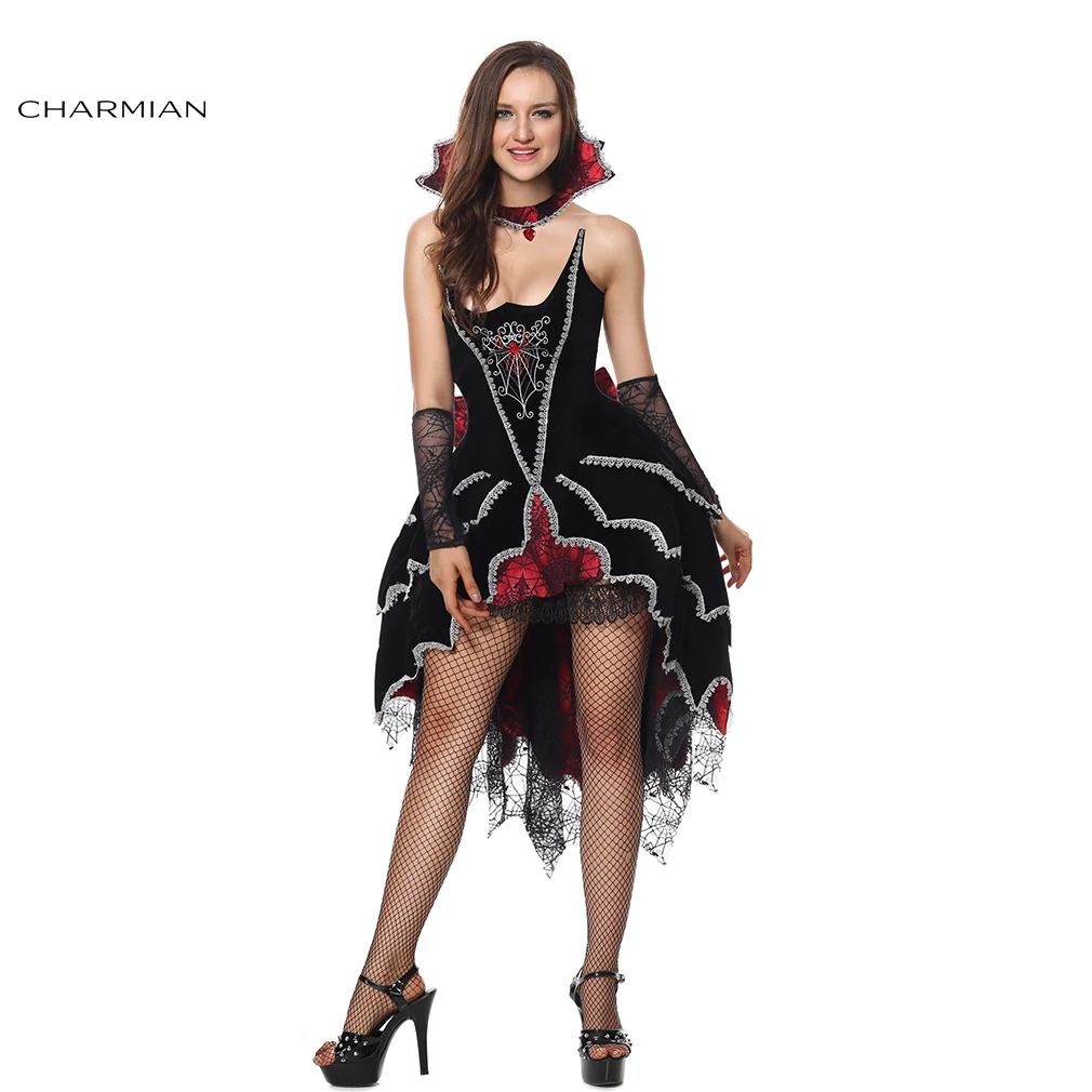 charmian sexy gothic medieval vampire adult evil queen halloween bat cosplay costume dress for women fantasias - Halloween Fashion Games charmian sexy gothic medieval vampire adult evil queen halloween bat cosplay costume dress for women fantasias - Halloween Fashion Games