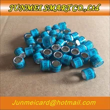 50 шт, выполненный на заказ, кольца голубя, кольцо для птиц, ножные кольца, идентификация полос голубя 8 мм, пластиковые Алюминиевые кольца