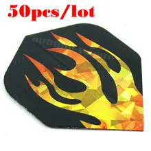 50 шт./лот оперение для Дротика хороший лазер Светоотражающие дротики полета метания игрушка