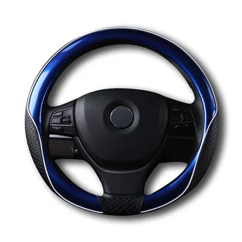 

Men Women Leather Car Steering Wheel Cover Anti-slip Auto Steering Cover Case for Toyota Corolla Honda Hyundai BMW Ford Mazda