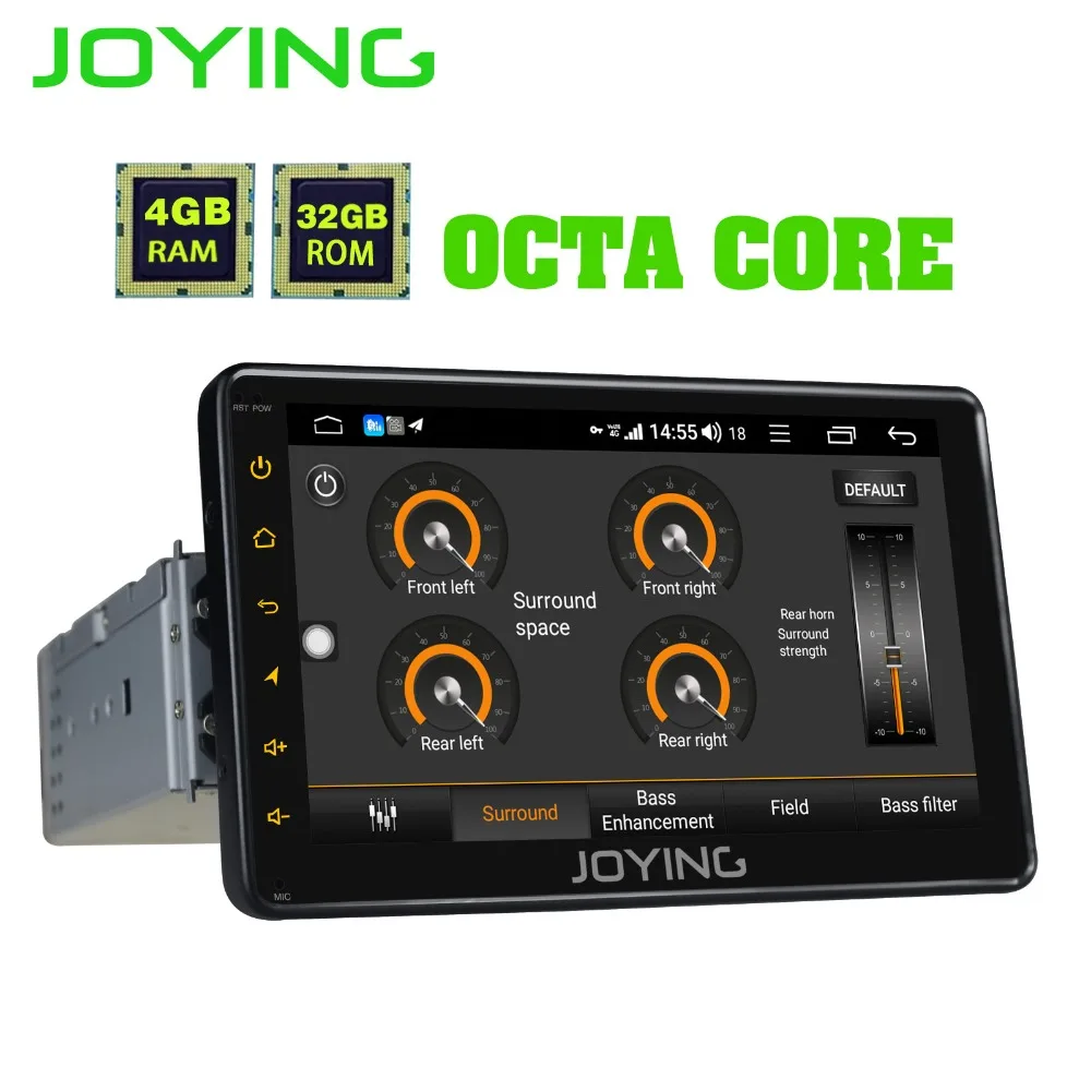 

JOYING Android 8.1 Radio Autoradio Multimedia Player 1Din Octa Core 4GB RAM 7Inch Stereo GPS Navigation with Built-in 4G Carplay