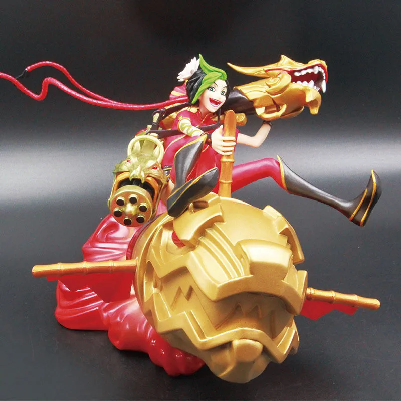 

17cm LOL Legends Marksman Loose Cannon Jinx Rocket Action Figure Statue Model Doll Toy