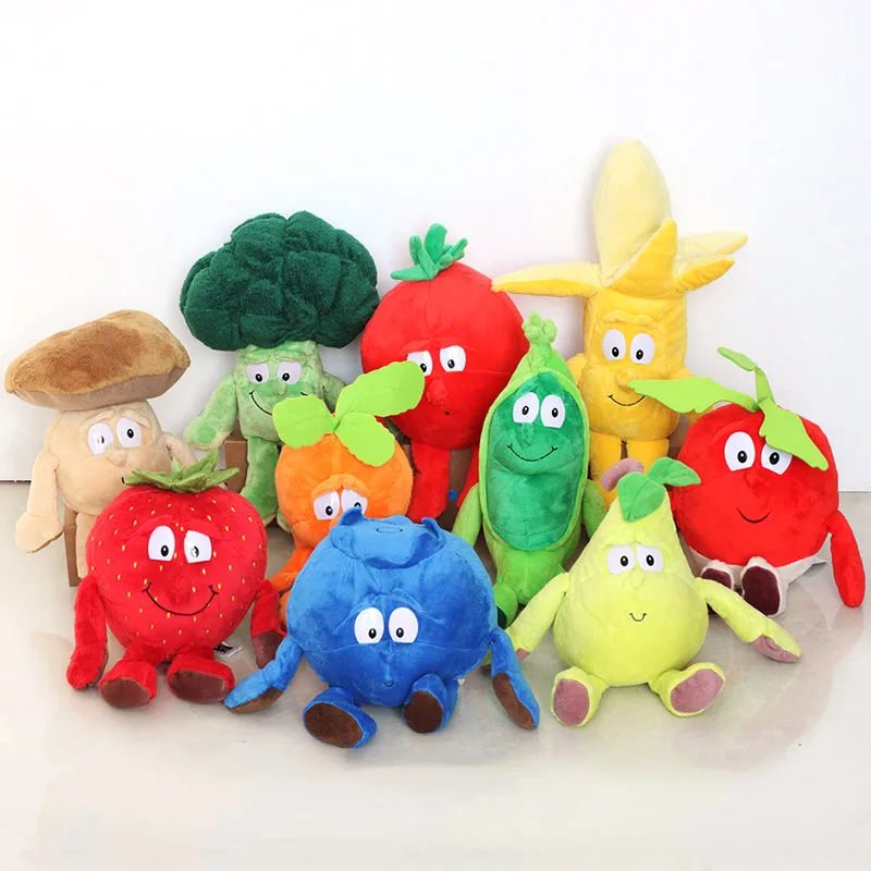 1 шт. несколько стилей отборные Новые фрукты овощи цветная капуста гриб черника Starwberry 9 Мягкие плюшевые куклы игрушки для детей