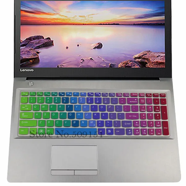 Силиконовая накладка на клавиатуру для Lenovo Z510 570 B590 Z50 Z501 Y50 V2000 v4000|keyboard cover for