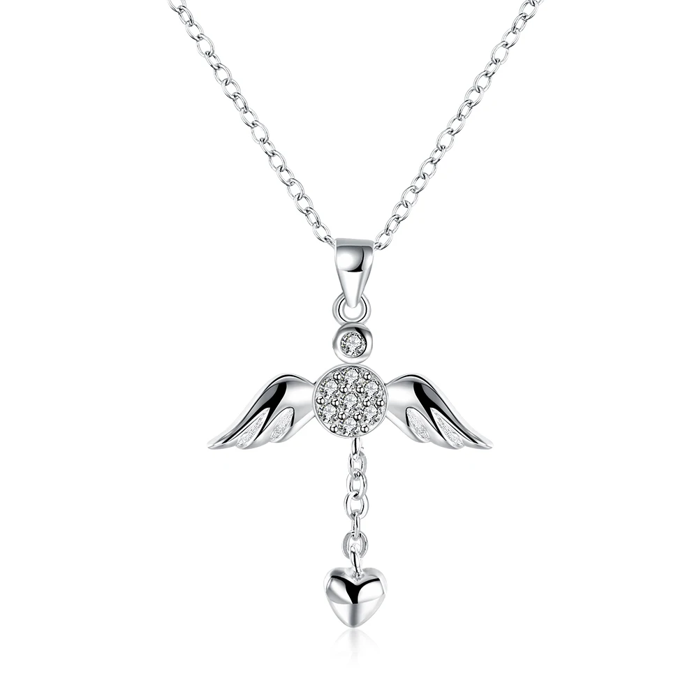 Anime Angel Wings Heart Chain Choker Collares font b Women s b font font b Clothing