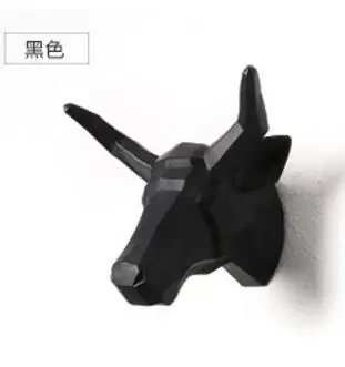 Resin Wall Mount Decorative Bull Head Faux Taxidermy Art Decor