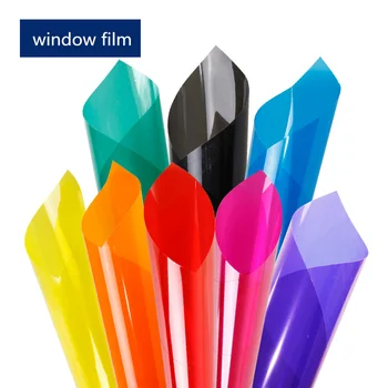 

HOHOFILM 1.52x5m Multi-color Window Film Glass Tint Decorative Glass Foil Solar Tint Non-reflective Film Self adhesive Film