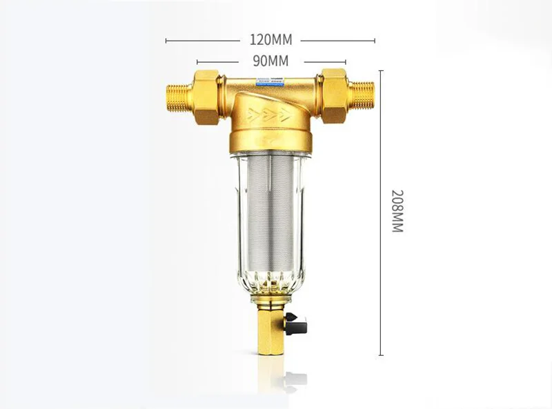 Предфильтр фильтр для воды первый шаг системы очистки воды 59 латунь 40 микрон сетка из нержавеющей стали prefiltro D240