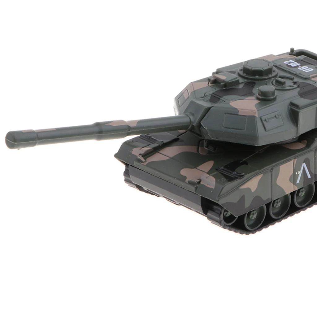 1/43 Scale Alloy M1A2 Main Battle Tank Model Kit, Camouflage Color, with Pull Back Function, Kids Toy Birthday Gift
