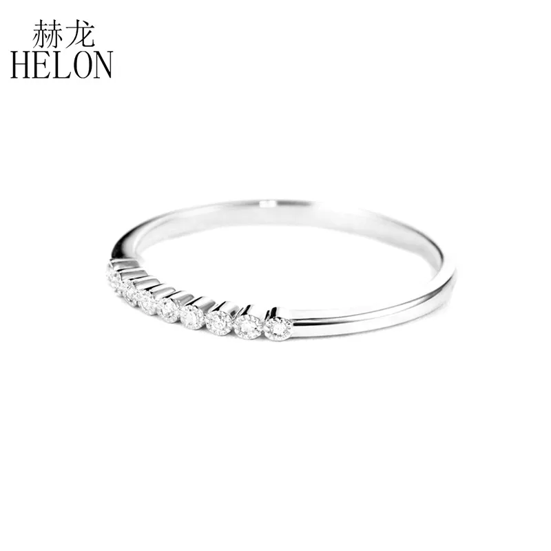 Женское кольцо heton Moissanite серебряное с алмазом из стерлингового серебра 925 пробы