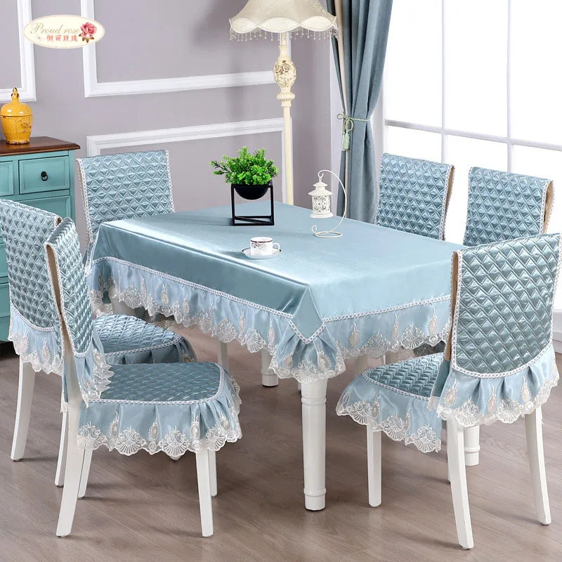 

Proud Rose Simple Lace Table Cloth Dining Chair Cover Chair Cushion Square Tablecloth Fashion Cover Cloth