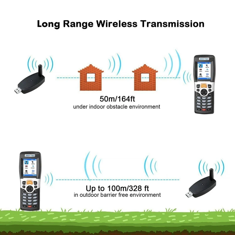 2,4G беспроводной сканер штрих-кодов и коллектор портативный сборщик данных терминал инвентарное устройство USB сканер штрих-кода 1D 2D PDT