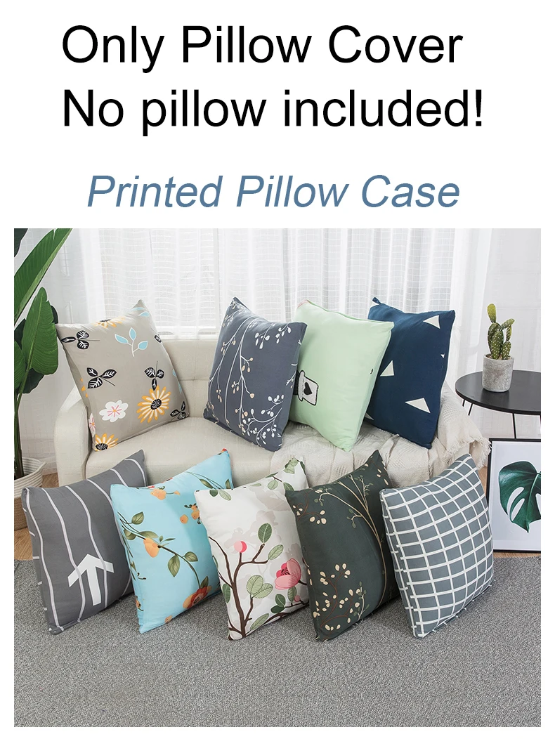 Knitted Cushion Cover Decorative Pillow Case Linen Square 45  45 Printed Pillowcase for Home Chair Decor and Car (1)