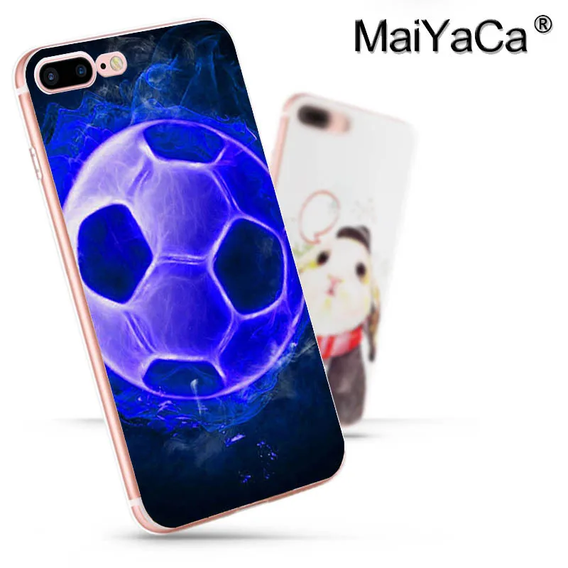 MaiYaCa футбольный мяч роскошный ТПУ резиновый чехол для телефона чехол для iPhone 8 7 6 6S Plus X 10 5S SE 5C Чехол Coque - Цвет: 9