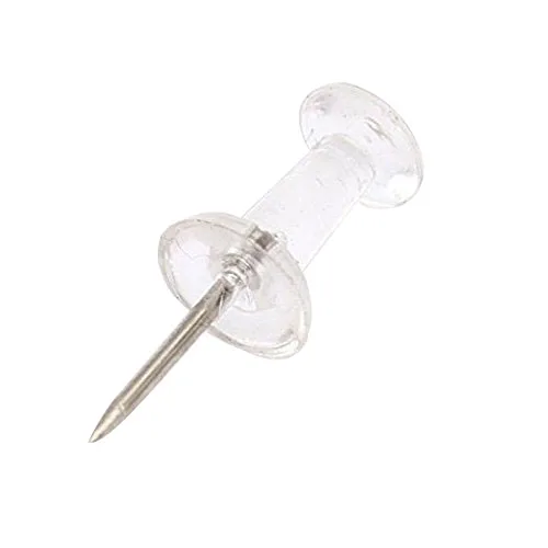 sosw 80 x clear push pins transparent plastic in pin from office