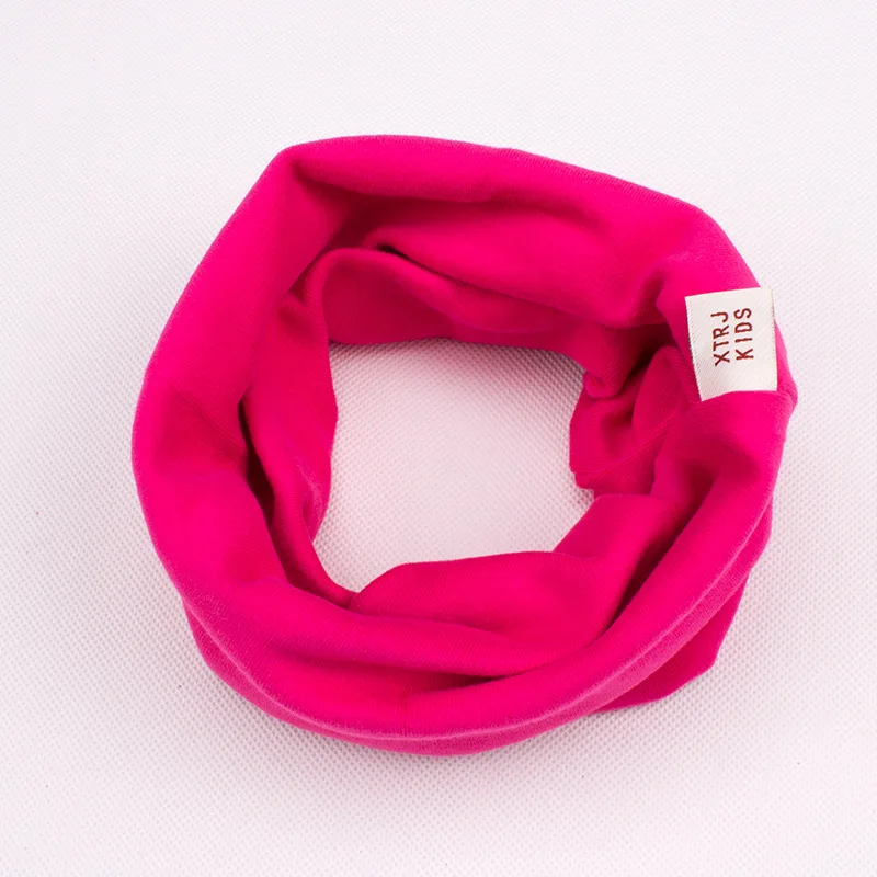 LIHFSI, 10 цветов, однотонный шарф для девочек, теплый шарф для детей, Детский хлопковый шарф для девочек, однотонный волшебный шарф с круглым вырезом, детский шарф