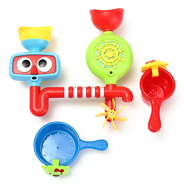 Baby Bath Toy Bathtub Showers Bathing spouts Suckers Folding Spray