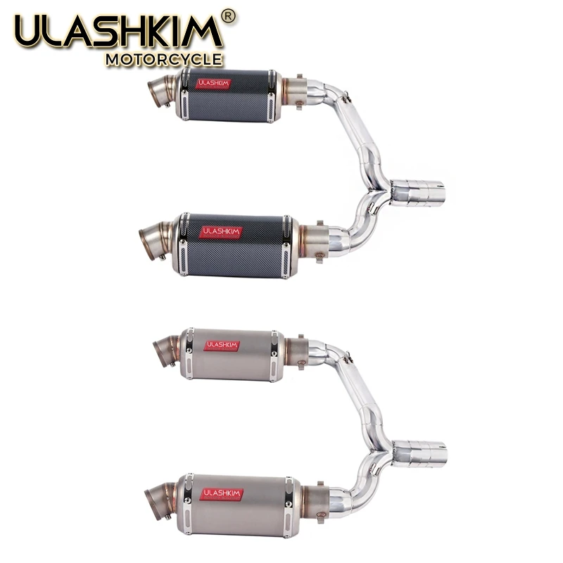 Motorcycle Full Exhaust Muffler Escape System Slip On For suzuki GSR400