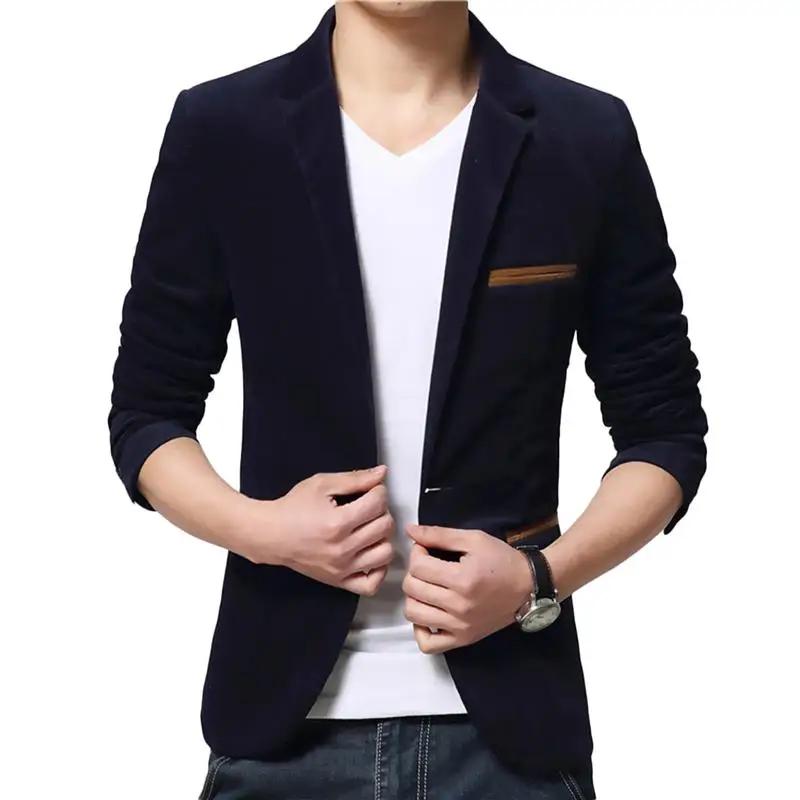 YJSFG HOUSE Mens Brand Blazers Stylish Suits Smart Casual Slim Fit One ...