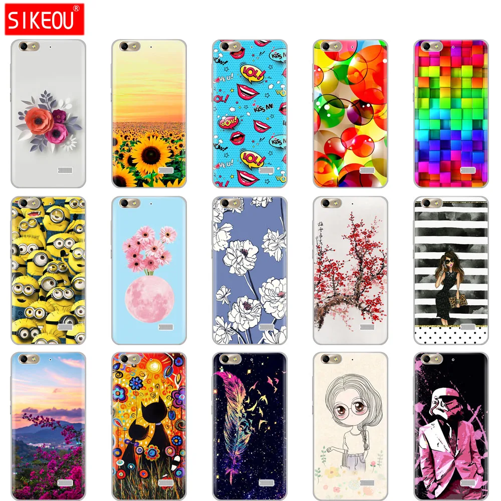 سيليكون حالة ل huawei honor 4 C حالة الهاتف غطاء ل honor 4 c caque فوندا الهاتف المحمول حقيبة لينة tpu كامل 360 واقية الحالات