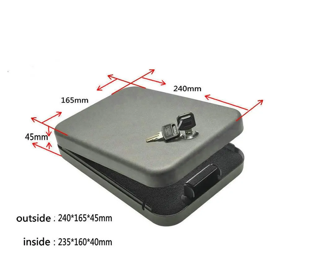 OS300K пистолет ювелирный автомобильный Сейф портативный безопасный полноразмерный пистолет Сейф хранилище безопасности Чехол для пистолета с замком для ключей