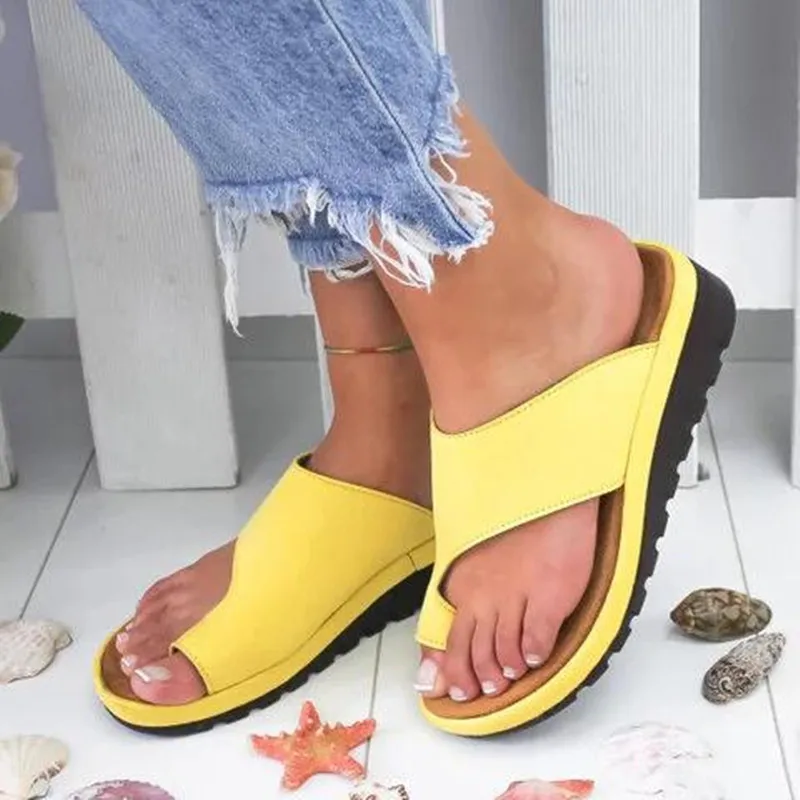 

Light Foam Sole 2019 Large Size Sandals for Summer European and American Ladies with Sloping Heel and Thick Sole Toe Sandals