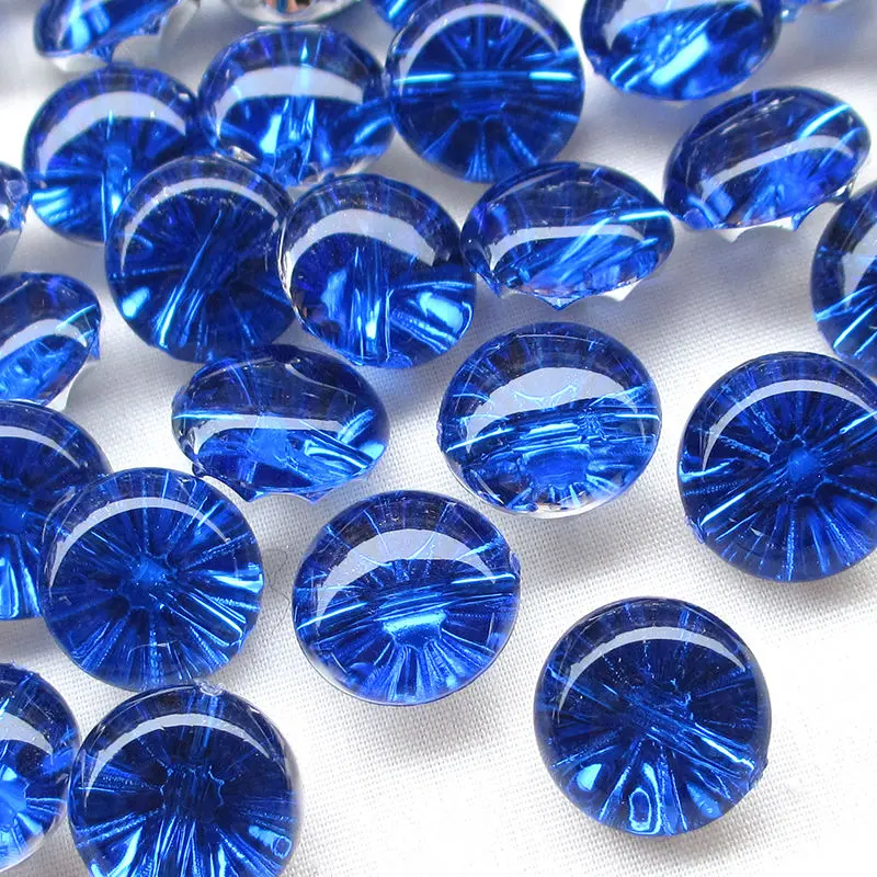 

New 100PCS navy blue color Clear Plastic Buttons Half Ball 13mm Sewing Craft