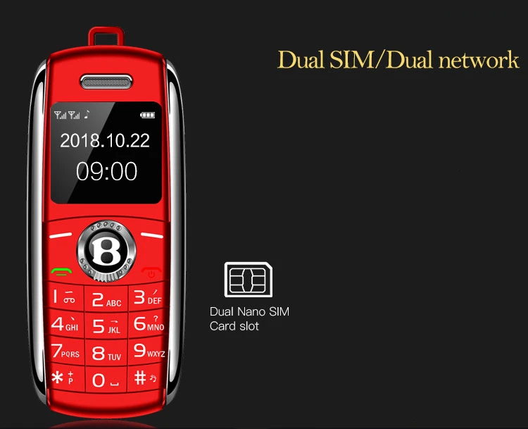 Мини мобильный телефон с двумя sim-картами маленький сотовый телефон разблокированный Bluetooth номеронаборник детский мини-телефон MP3 волшебный голос