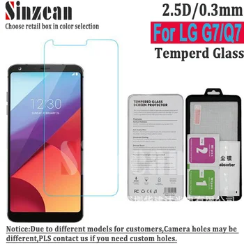

Sinzean 2018 New 100pcs/lot For LG G7 thinQ Tempered Glass For LG Q7 Screen Protector Clear Film 2.5D 0.3mm 9H