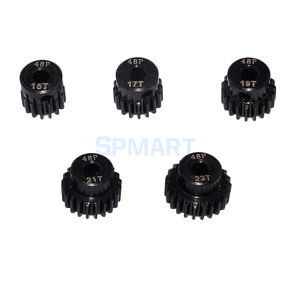 48DP 15T-23T Pinion 3.175mm Motor Gear Set for 1/10 RC Car DIY Accessories